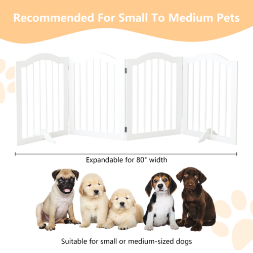 Foldable 4-Panel Dog Safety