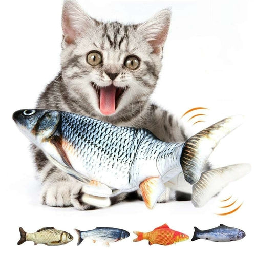 Jouet de poisson électrique interactif pour chats