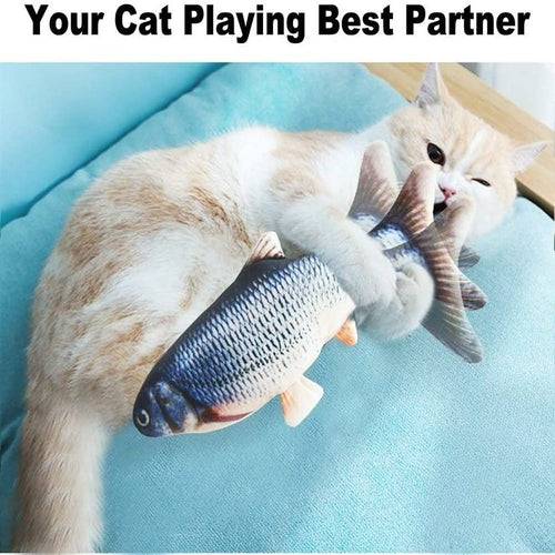 Jouet de poisson électrique interactif pour chats